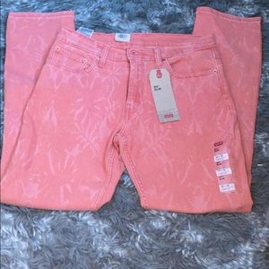 New Levis 511 slim stretch jeans Pink Aldo 32x30